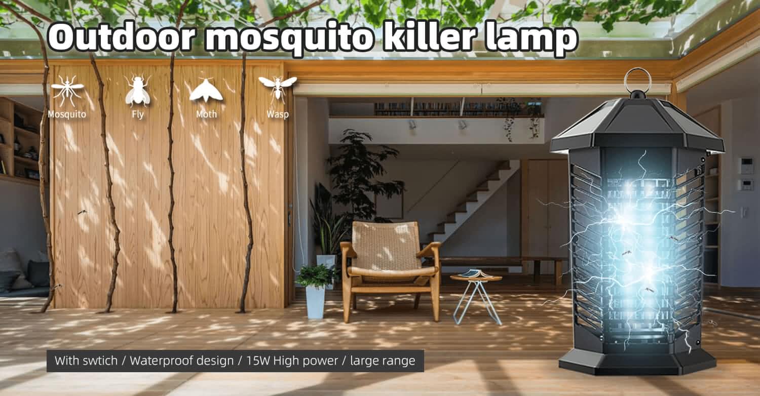 20w uv blub 4000v mosquito bug zapper