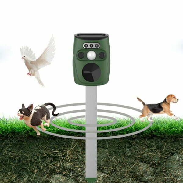 solar ultrasonic animal repeller