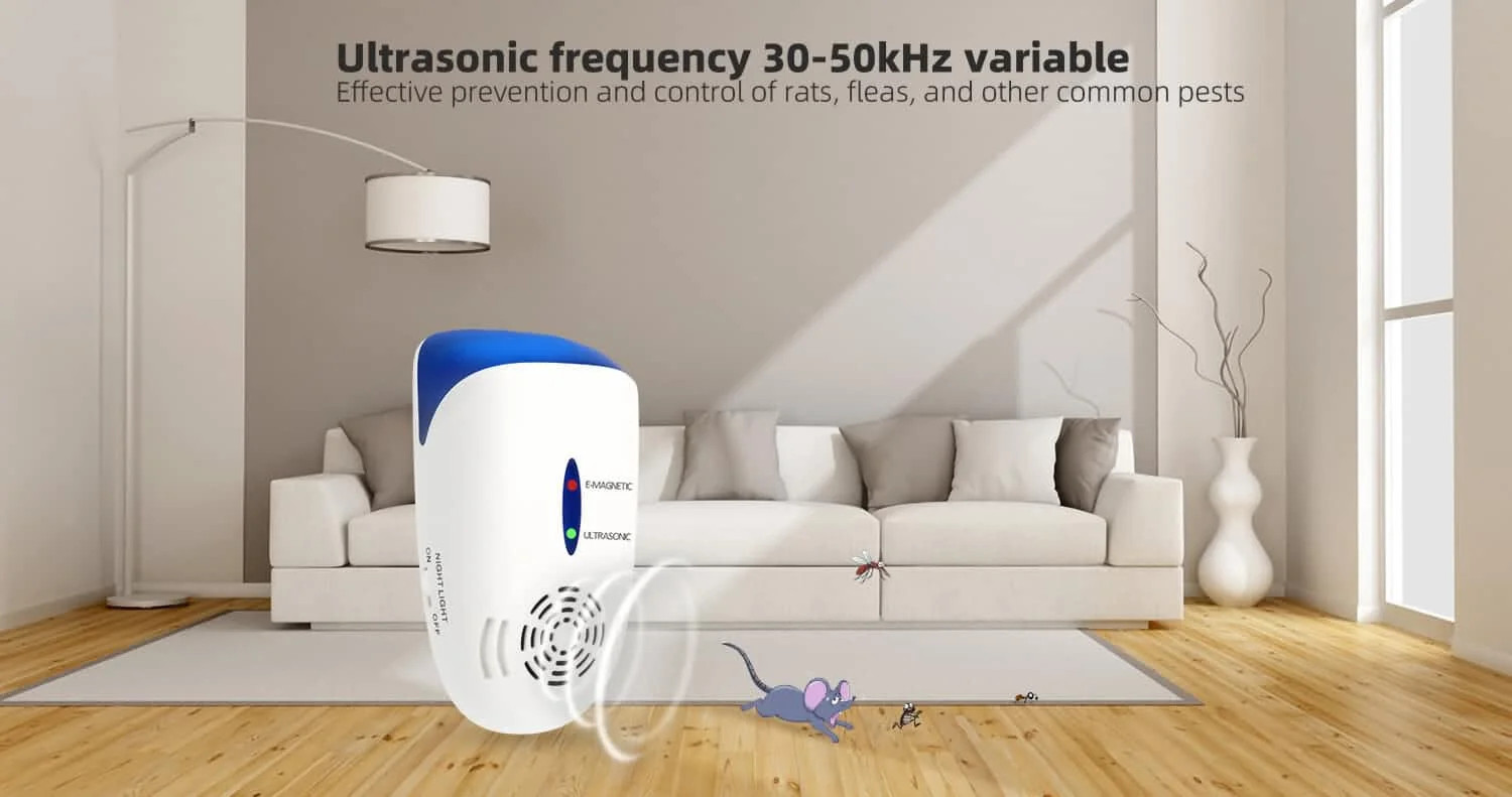 5 in 1 electronic ultrasonic electromagnetic pest repeller