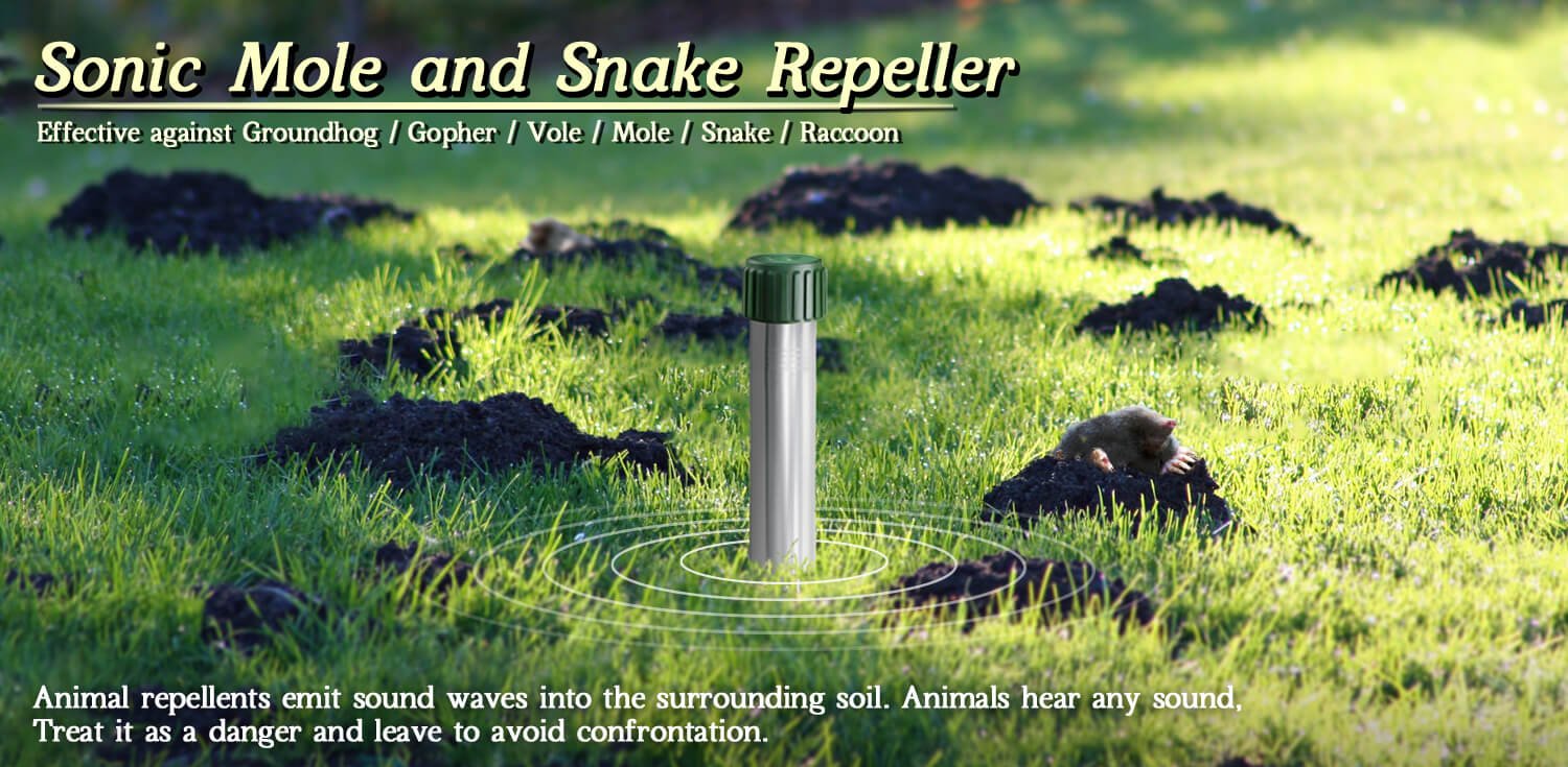 sonic mole and snake repeller