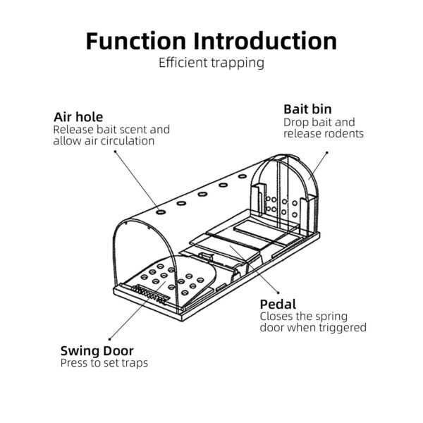 outdoor reusable live rat traps indoor humane mouse trap