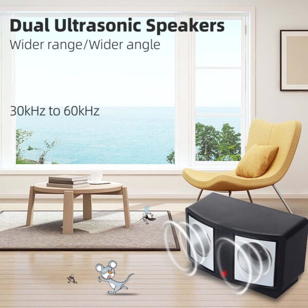 frequency conversion dual speaker ultrasonic pest repeller