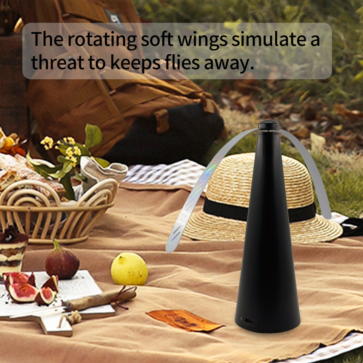 rechargeable fly repellent fan