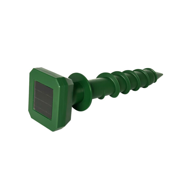 solar mole and snake repeller screw design